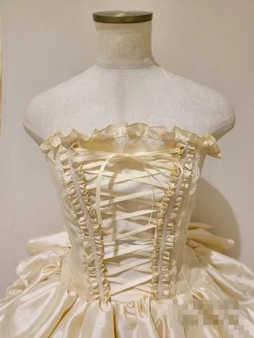Lace Elegance: Japanese Gothic Lolita Dress
