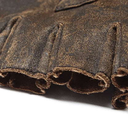 Steampunk Savage Military Fingerless Gloves