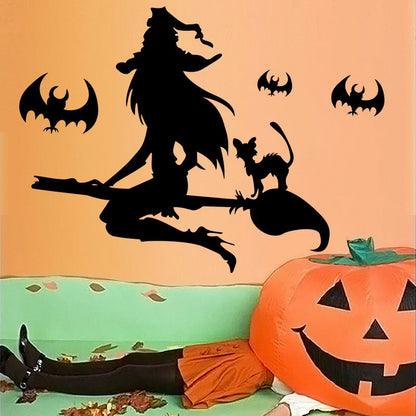 Spooky Cat & Bat Wall Stickers