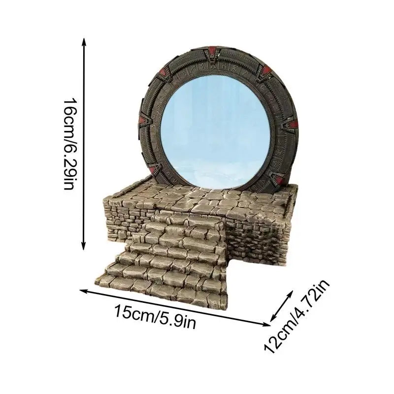 Unique Star Gate Book Stand Light Mirror