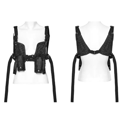 Edgy Detachable Punk Harness Mini Bags