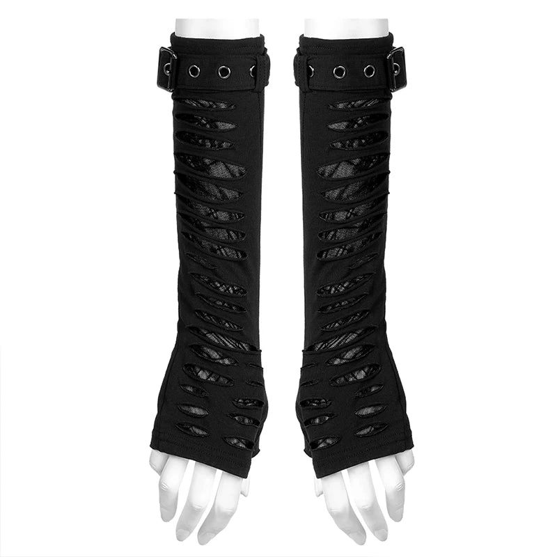 Edgy Elegance: Gothic Spider Mesh Gloves