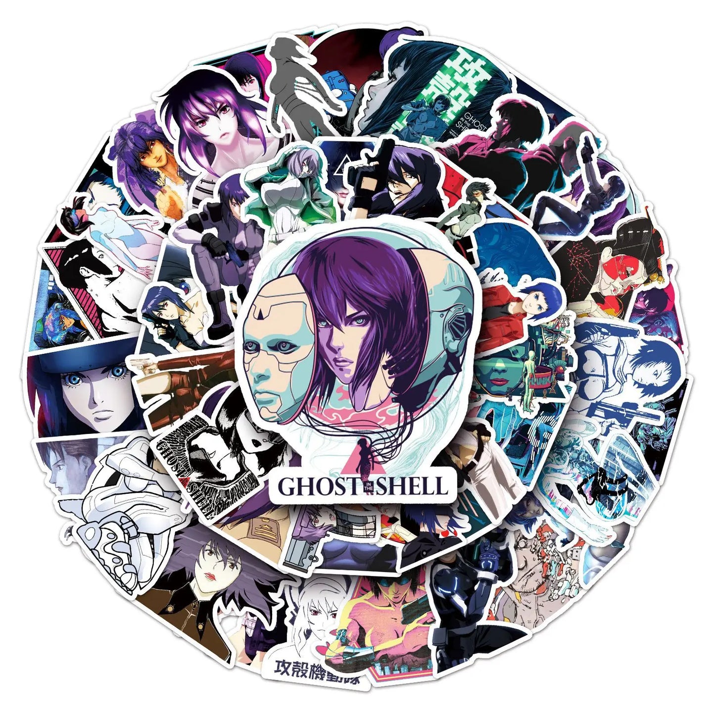 Ghost in the Shell Anime Stickers - 51 PCS Set
