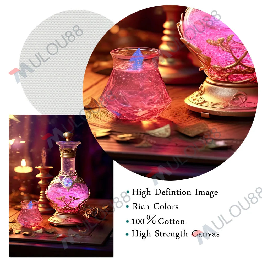 Witch's Elixir: Love & Immortality Canvas Art
