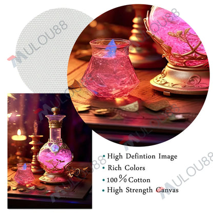 Witch's Elixir: Love & Immortality Canvas Art