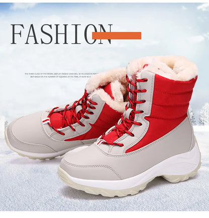 ChicWarm Waterproof Winter Ankle Platform Boots