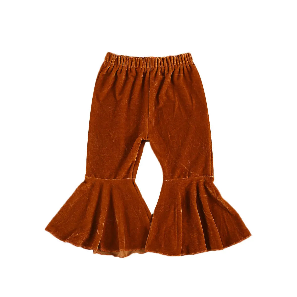Multicolor Flared Pants Toddler Velvet