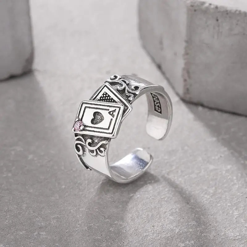Vintage Playing Cards Rings for Women