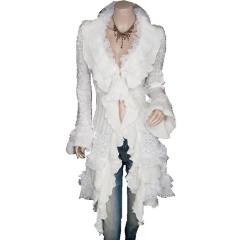 Victorian Lace-Up Steampunk Coat for Women