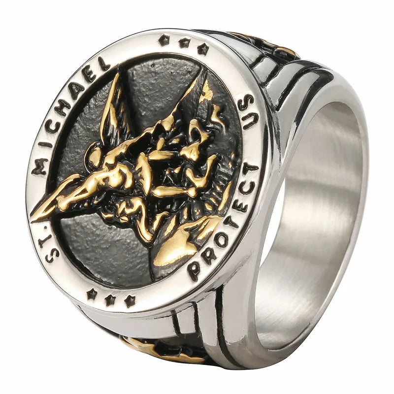 Punk Mummy Spellbound Ring in Purple Steel