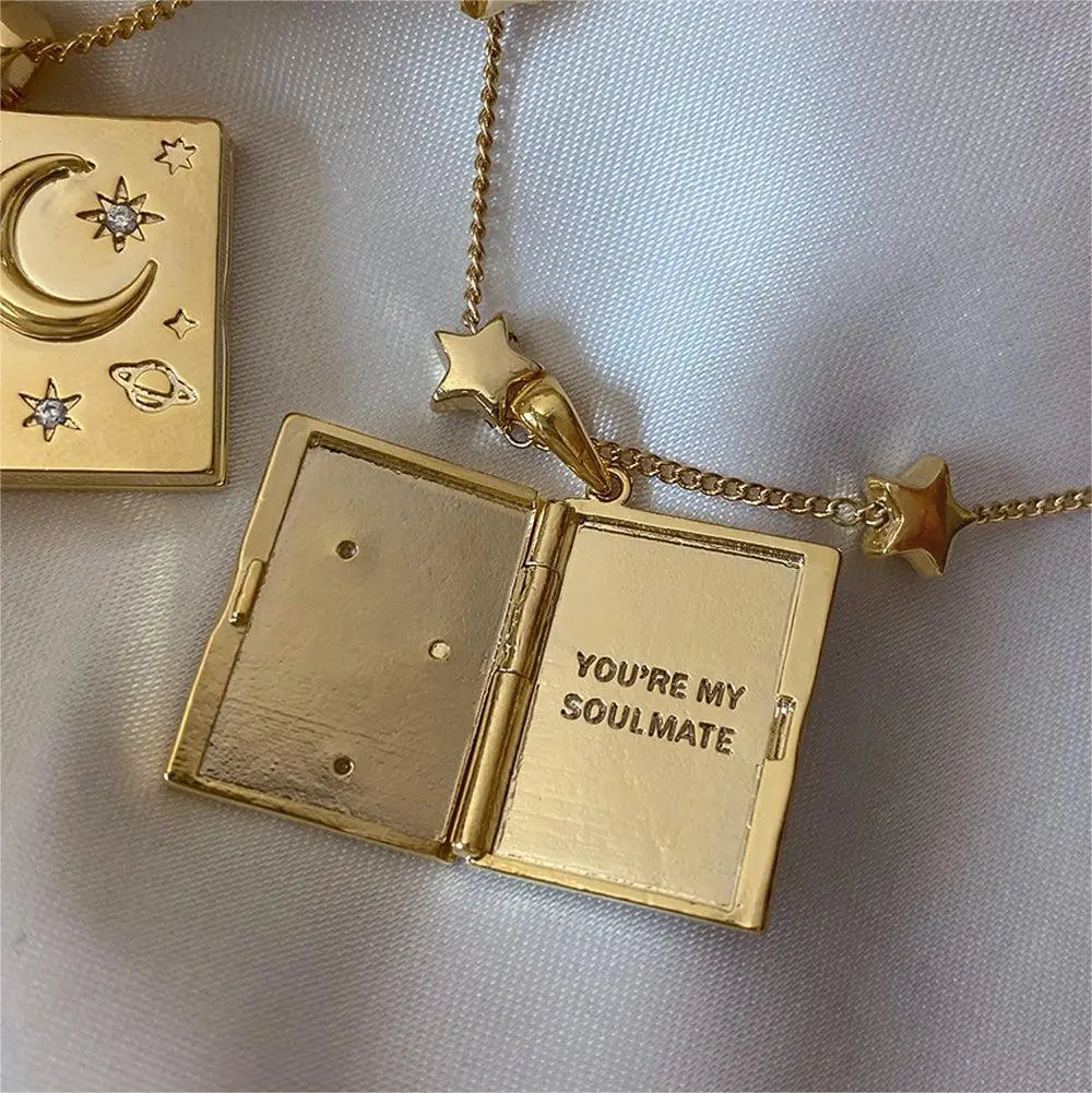 Moonlit Memories Pendant Necklace for Lovers