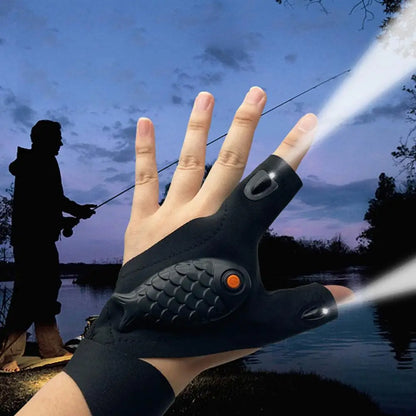 GlowGrip LED Gloves: Rechargeable Handheld Light