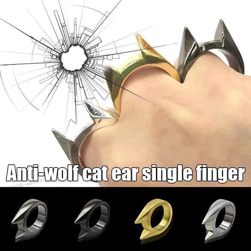 Guardian Cat Ear Defense Ring - Fashionable & Fun