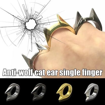 Guardian Cat Ear Defense Ring - Fashionable & Fun