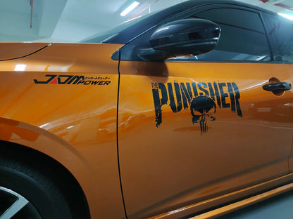 Punisher Reflections: Waterproof Helmet Decals & Stickers