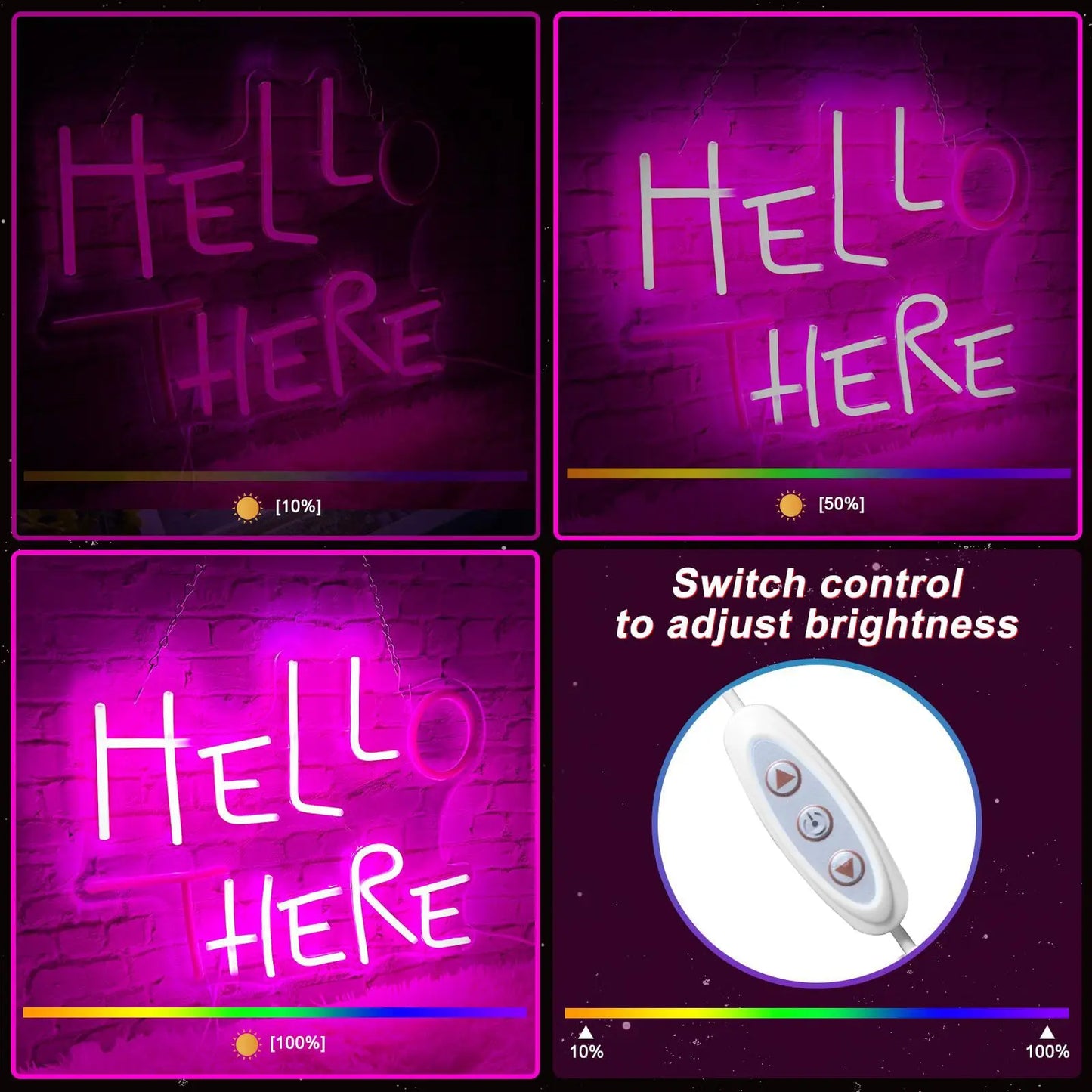 Vibrant Vibes Neon Wall Decor & LED Signs