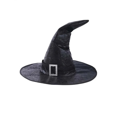 Enchanted Black Wizard Hat for Masquerade & Cosplay