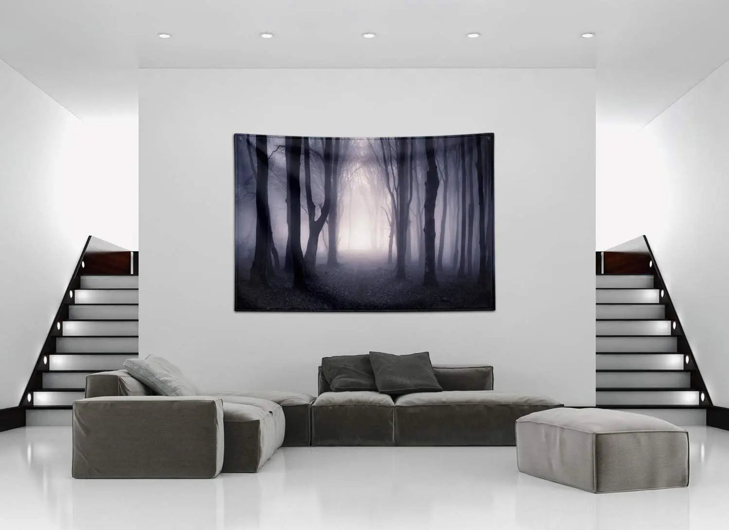 Misty Forest Tapestry Wall Hanging