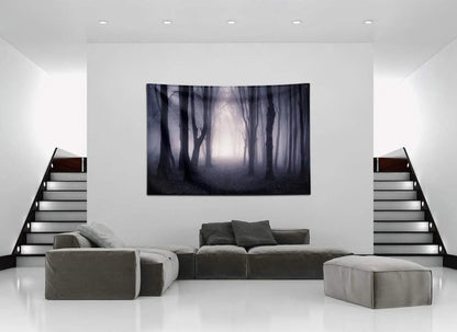 Misty Forest Tapestry Wall Hanging