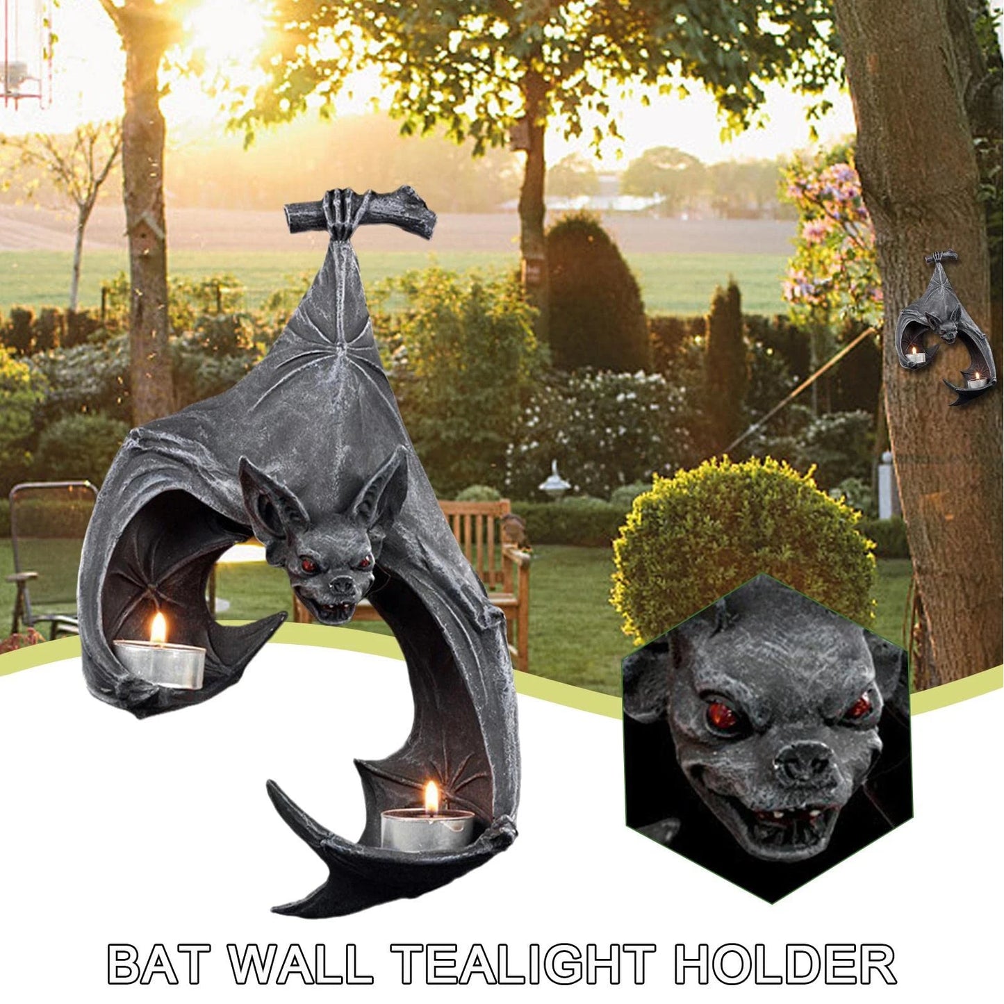 Bat Wall Tealight Holder