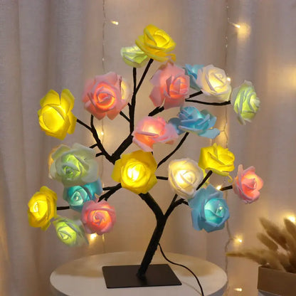 Table Lamp Flower Tree 24 Heads Rose