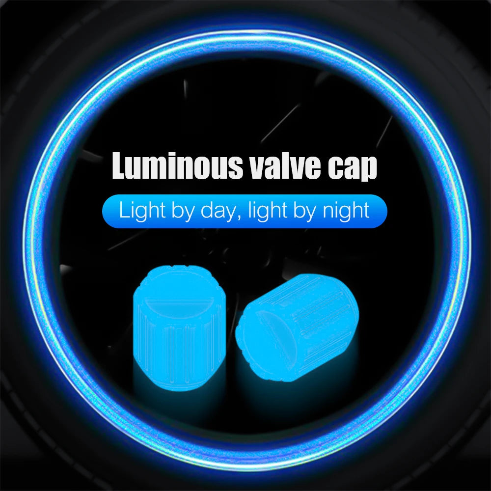 GlowBoost Night Valve Caps for Motorcycles