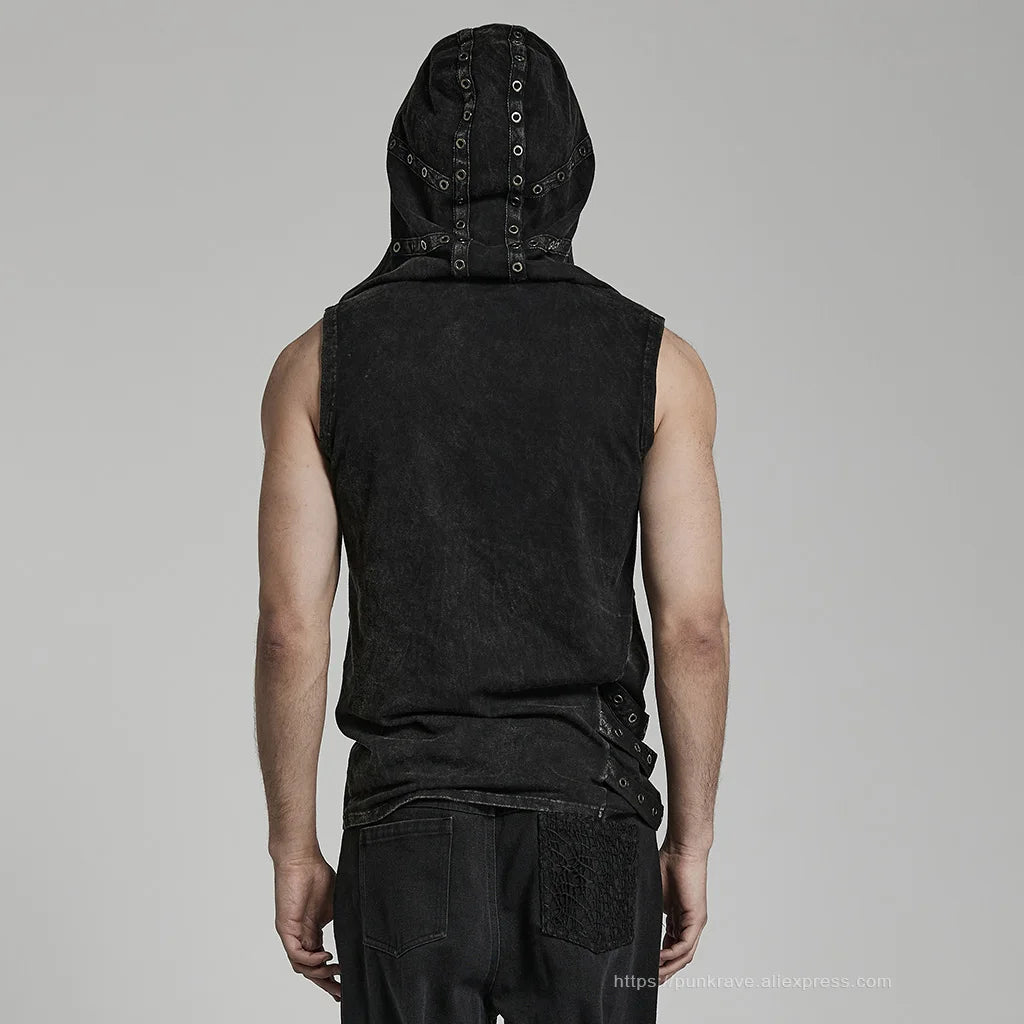Rogue Knit Hooded Vest for Men