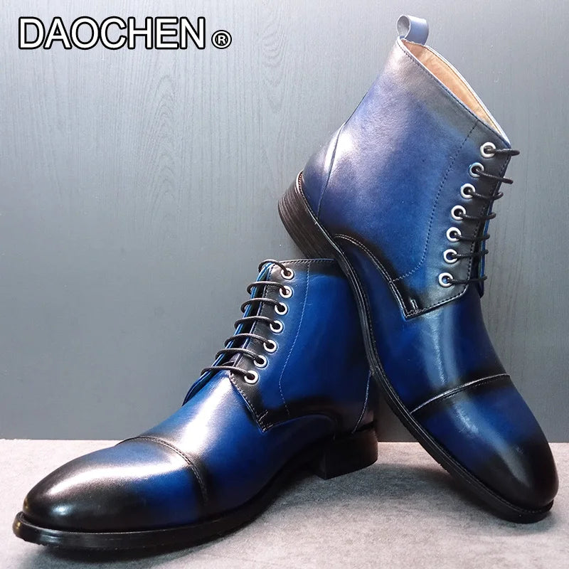 LUXURY MEN ANKLE BOOTS