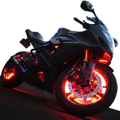 MotoGlow Hub Light - Colorful LED Wheel Lamp