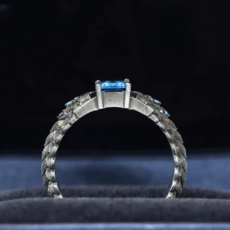 Vergil's Elegance: Bliss Blue Ring