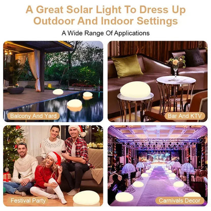 LED Lamp Solar Powered IP65 Waterproof Lighting Stone