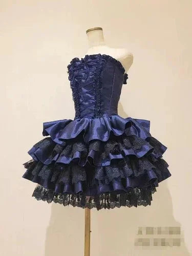Lace Elegance: Japanese Gothic Lolita Dress
