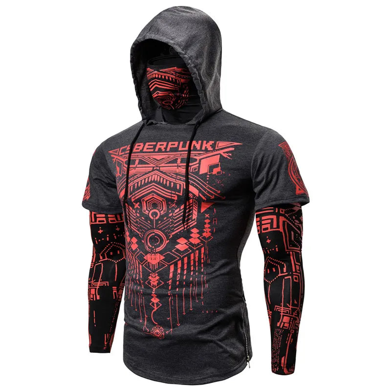 Punk Ninja Skull Hoodie - Stylishly Edgy Streetwear