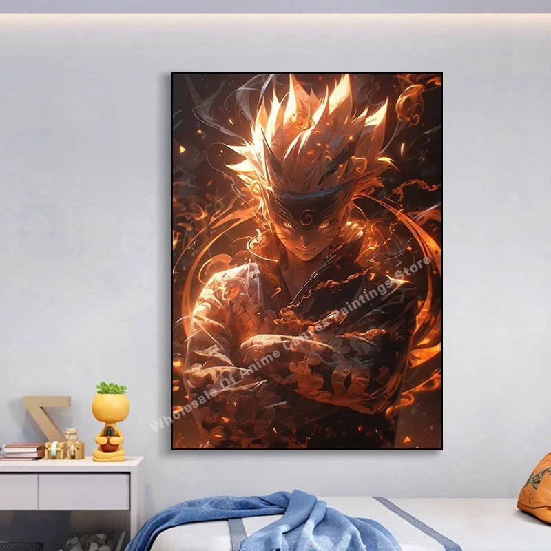 Naruto Kakashi Vibrant Anime Wall Art Poster