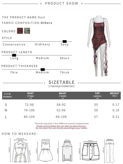Nibber Summer Sisters Chic Tassel Mini Dress