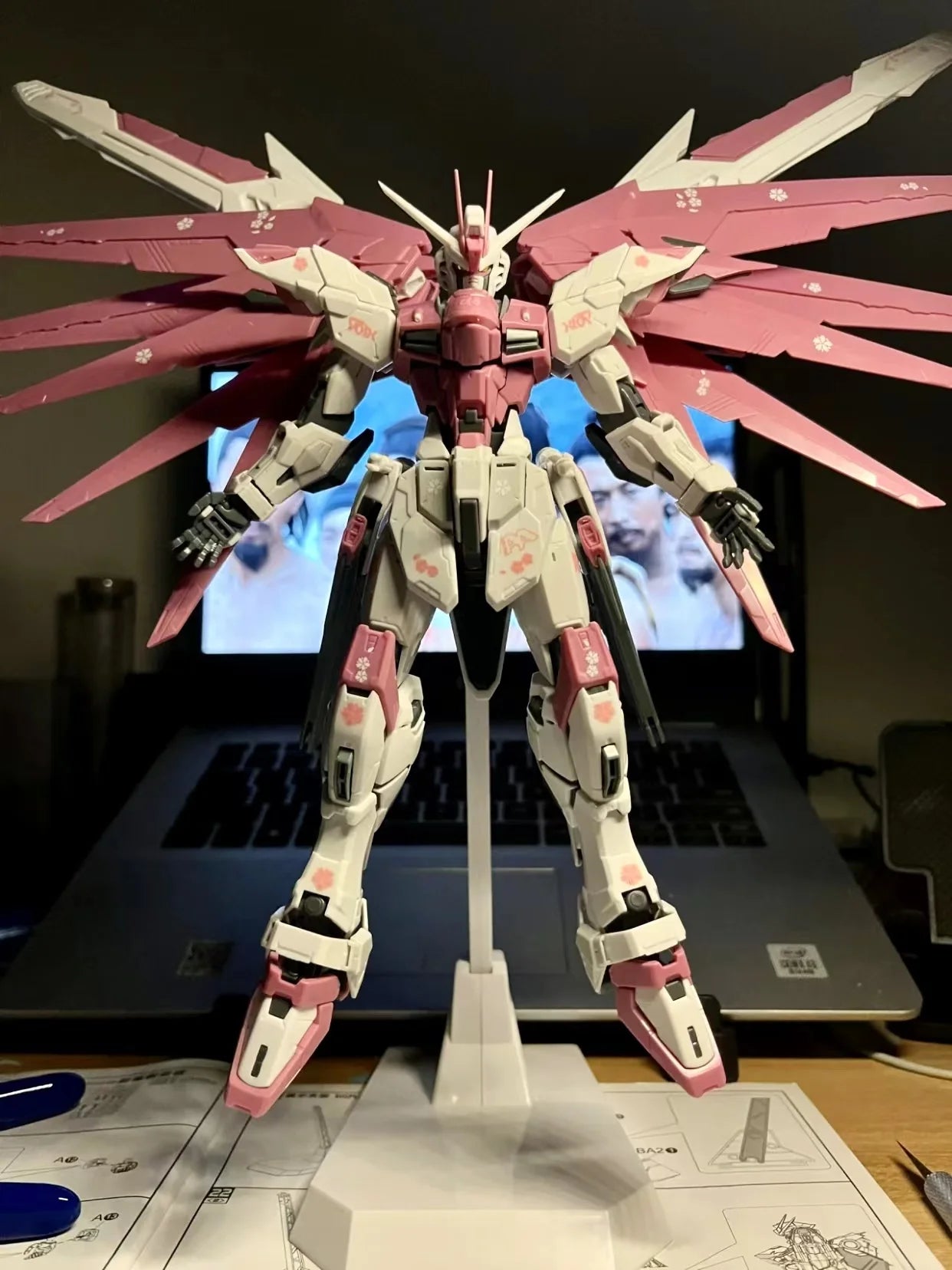 Midnight Black Strike Freedom MG Figure Model Kit