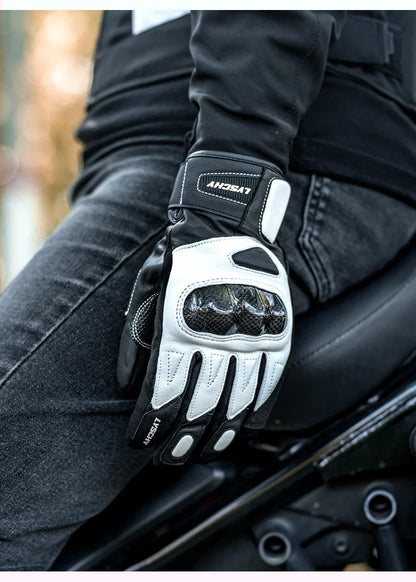 ThermoShield Carbon Fiber Motorbike Gloves