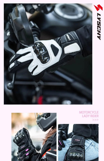 ThermoShield Carbon Fiber Motorbike Gloves