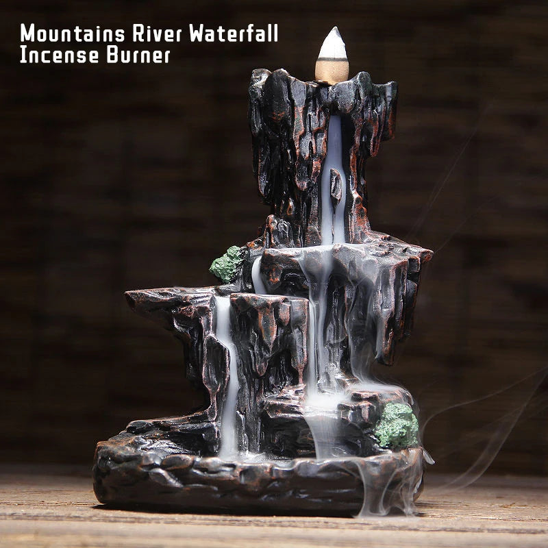 Mountain Cascade Backflow Incense Holder