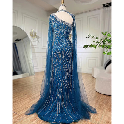 Serene Hill Black Mermaid Elegant Evening Dresses