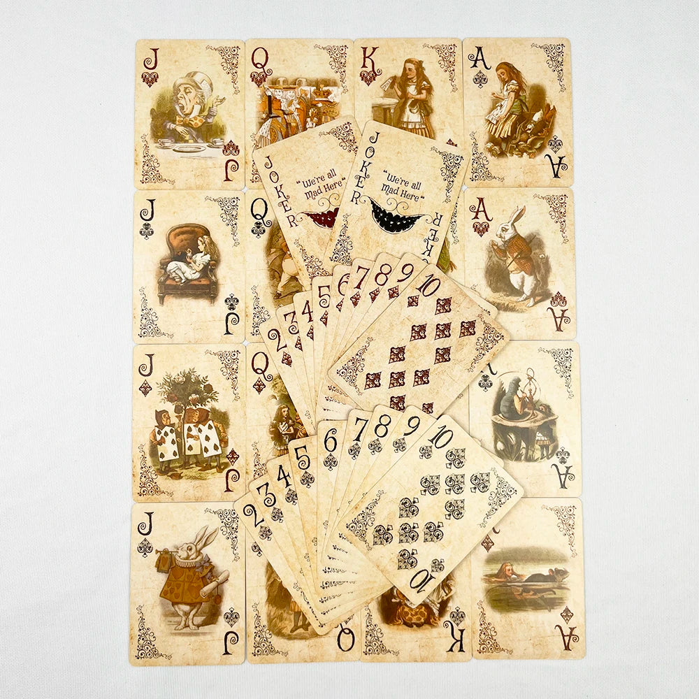 Alice in Wonderland Poker Cards Vintage