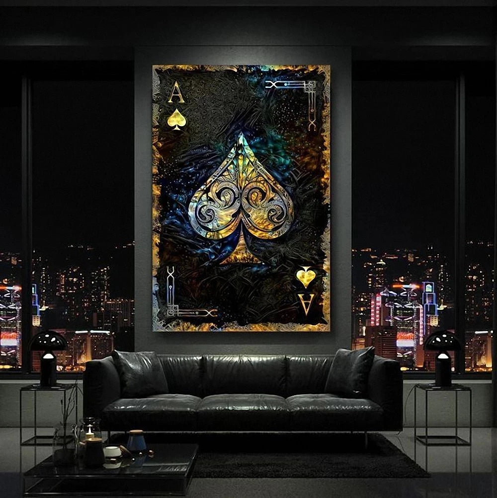 Royal Card Canvas Art: Poker Wall Decor