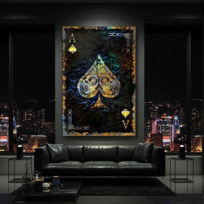 Royal Card Canvas Art: Poker Wall Decor