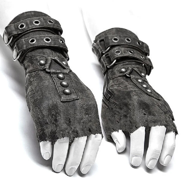 Steampunk Fingerless Riding Gloves for All.