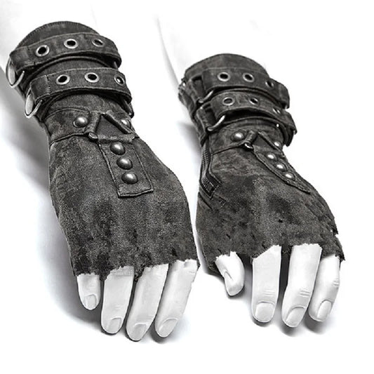 Steampunk Fingerless Riding Gloves for All.