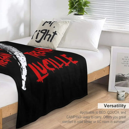 Negan's Lucille Throw: Cozy, Personalized Fandom Gift