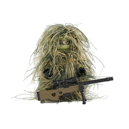 Military All-Terrain Sniper Soldier Figures Building Blocks