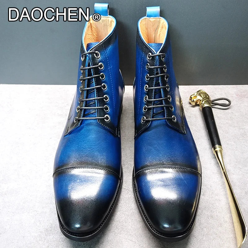 LUXURY MEN ANKLE BOOTS