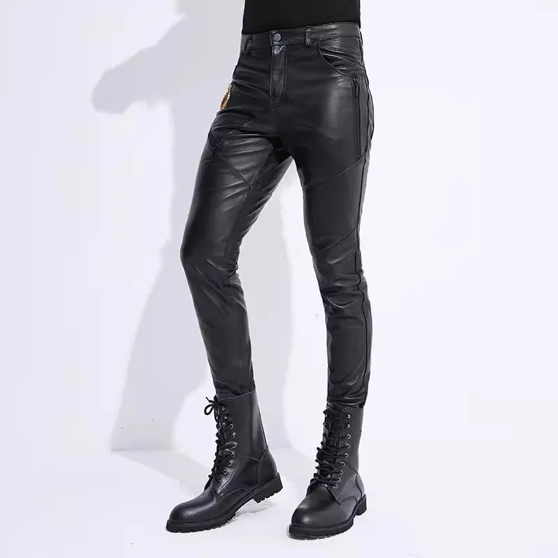 WindShield Genuine Leather Pants for Men