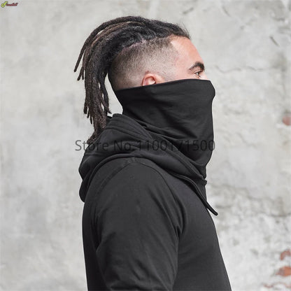 Enigmatic Gothic Cloak & Mask Ensemble